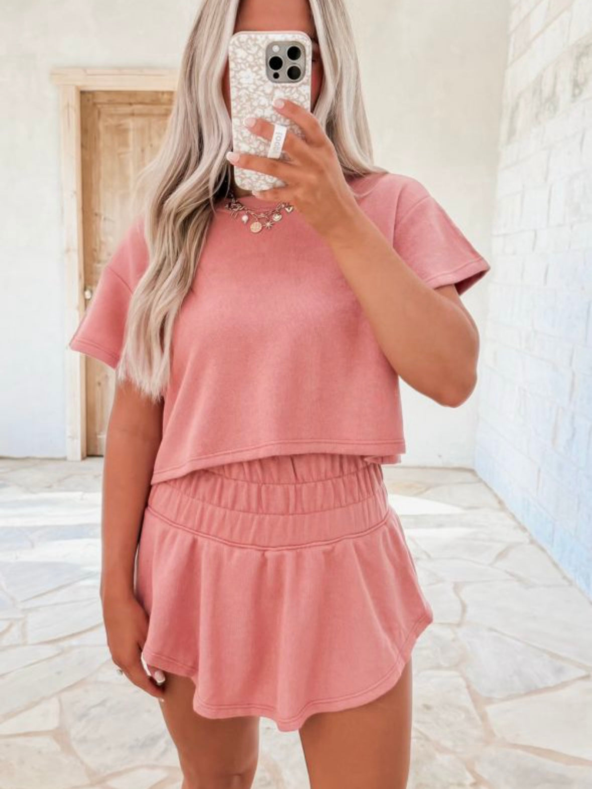 Blossom 2PC Cropped top and Ruffle Skirt