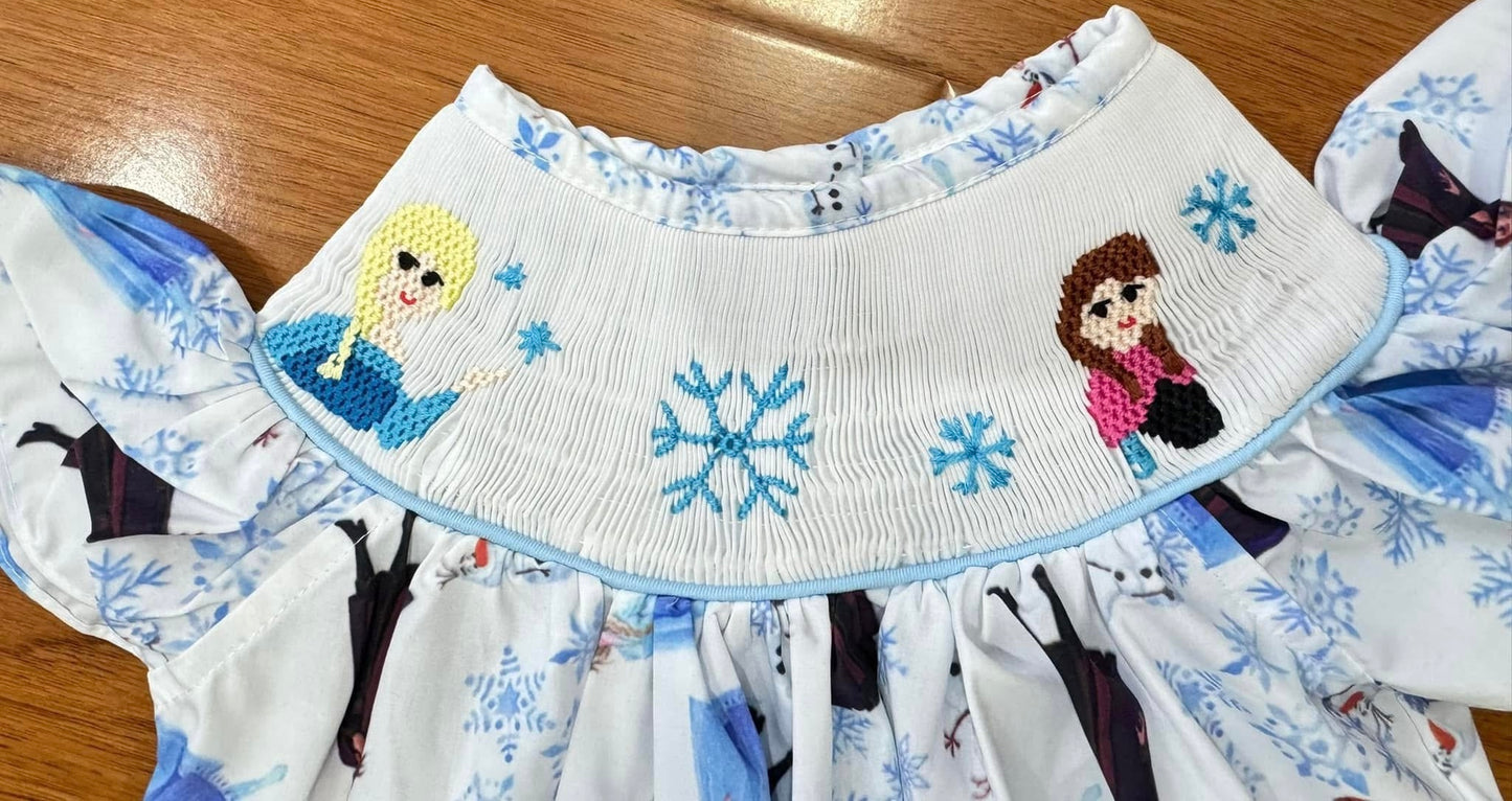 Ambabie Hand Smocked Frozen Bubble