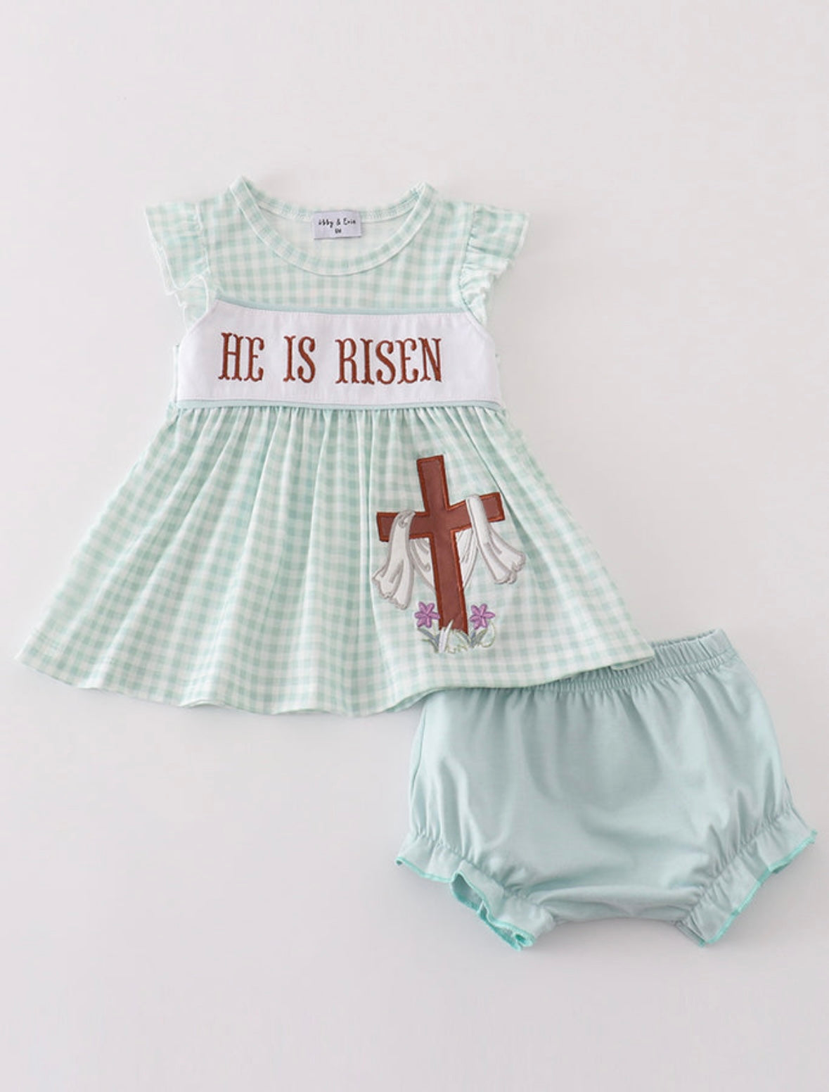 He Is Risen Girls Diaper Set