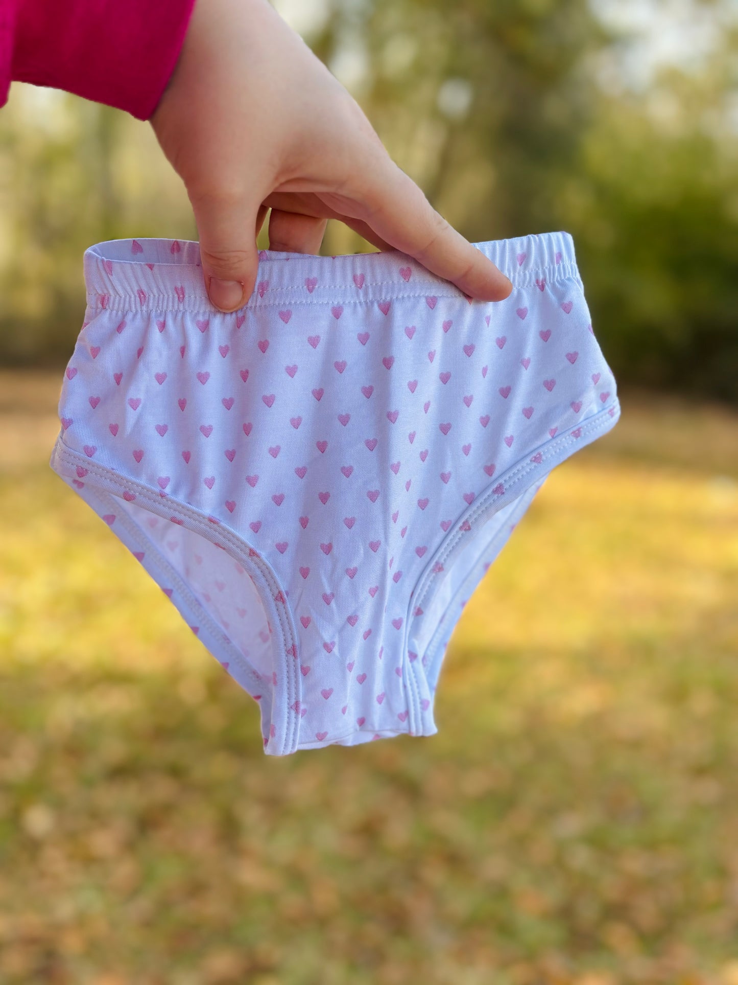 Pink Hearts Bamboo Undies