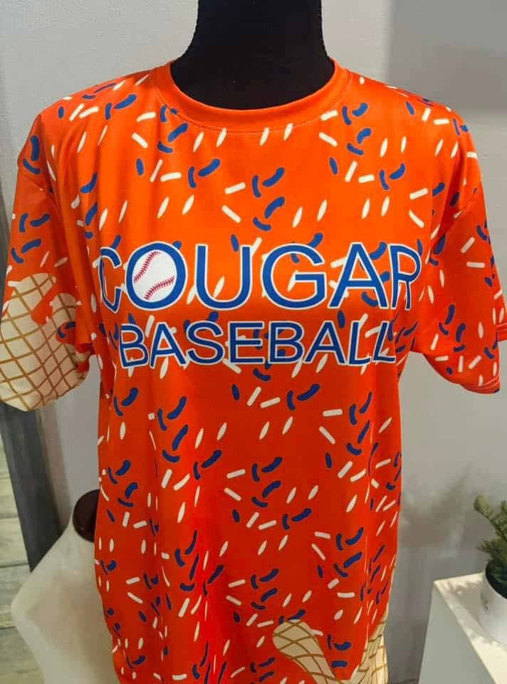 Cougar Baseball Ice Cream Drip