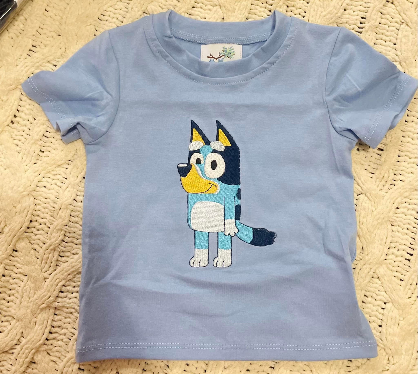 Bluey Embroidered Tee