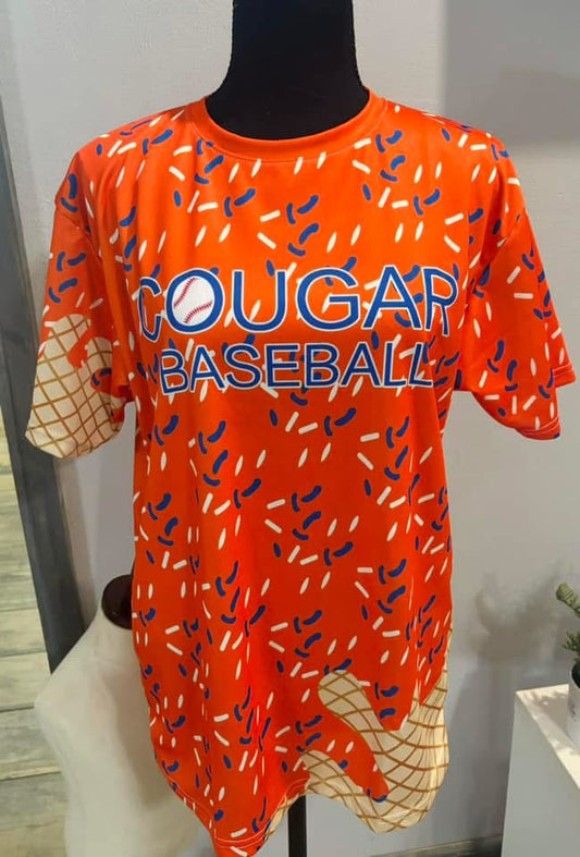 Cougar Baseball Ice Cream Drip